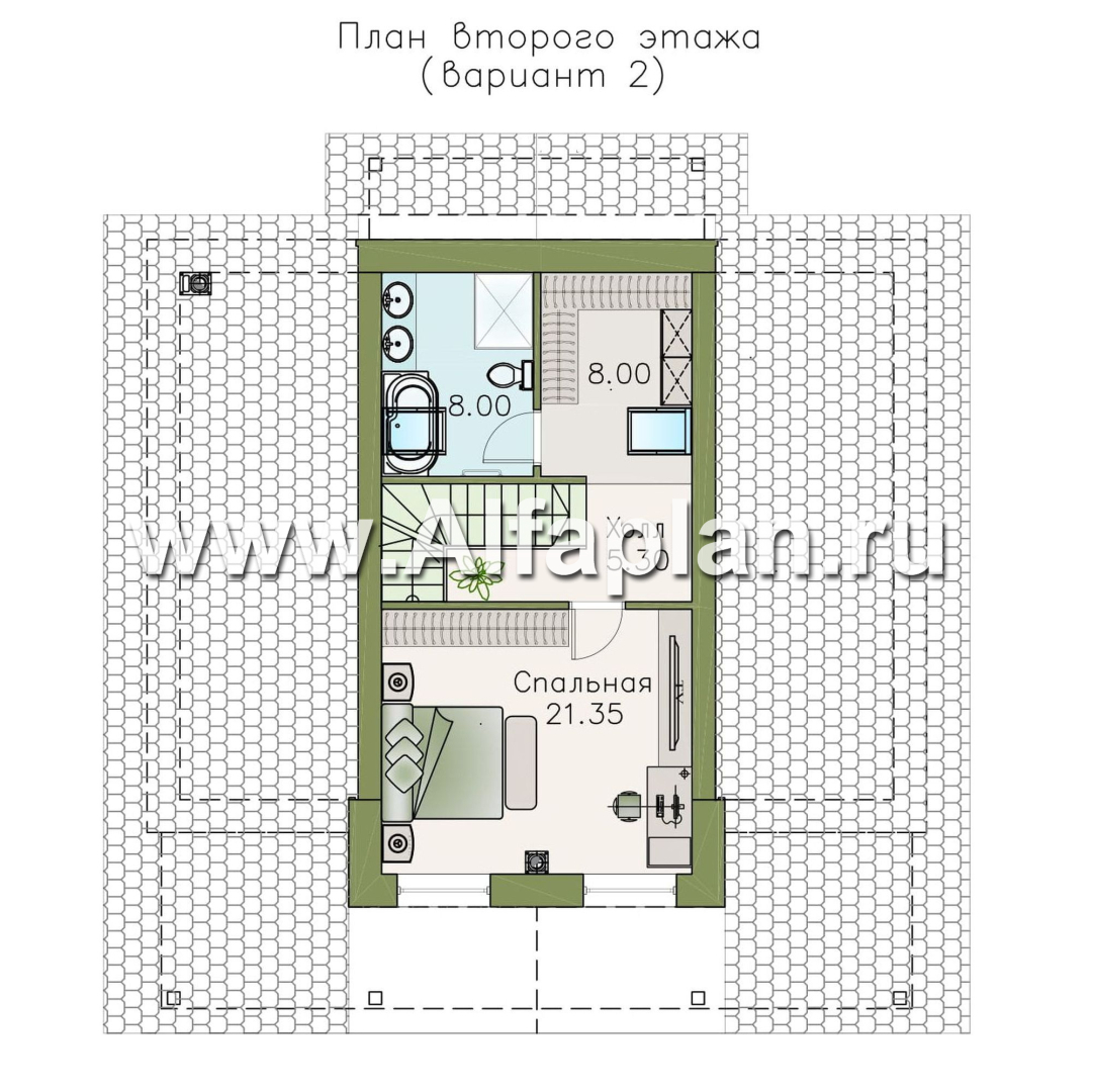 Проекты домов Альфаплан - «Моризо» - шале с четырьмя спальными комнатами - план проекта №4
