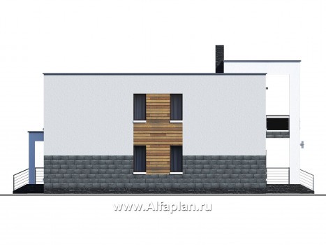 Проекты домов Альфаплан - 581E - превью фасада №2