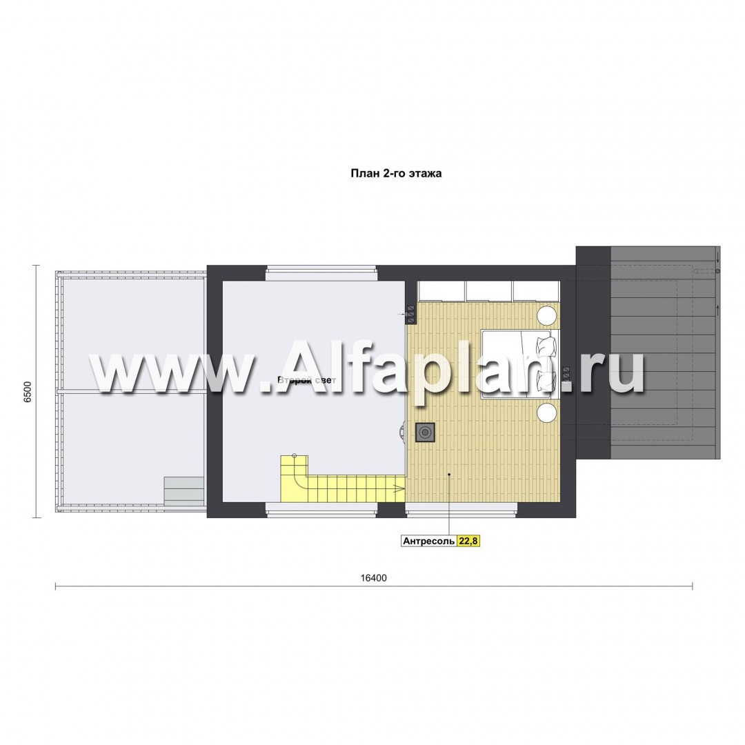 Проект бани с мансардой и с террасой, дом для отдыха, дача - план дома