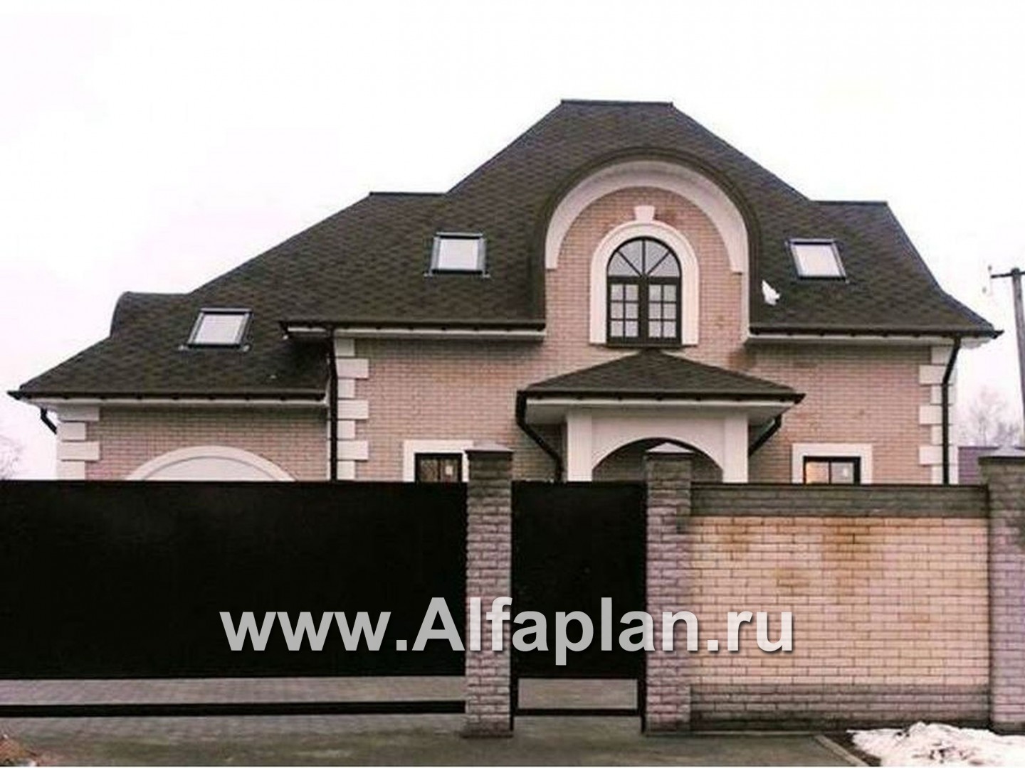 Проекты домов Альфаплан - «Эвита» - респектабельный дом с гаражом - дополнительное изображение №5