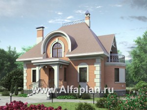 Проекты домов Альфаплан - «Эвита» - уютный дом загородный дом - превью основного изображения