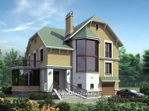 Проекты домов Альфаплан - «Крестный Пачино»  - фешенебельный загородный дом - превью основного изображения