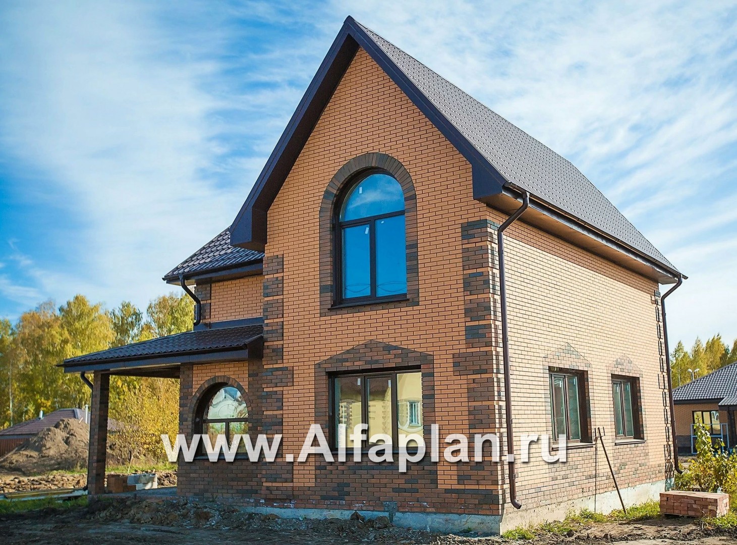 Проекты домов Альфаплан - «Оптима»- красивый дом для загородного отдыха - дополнительное изображение №4